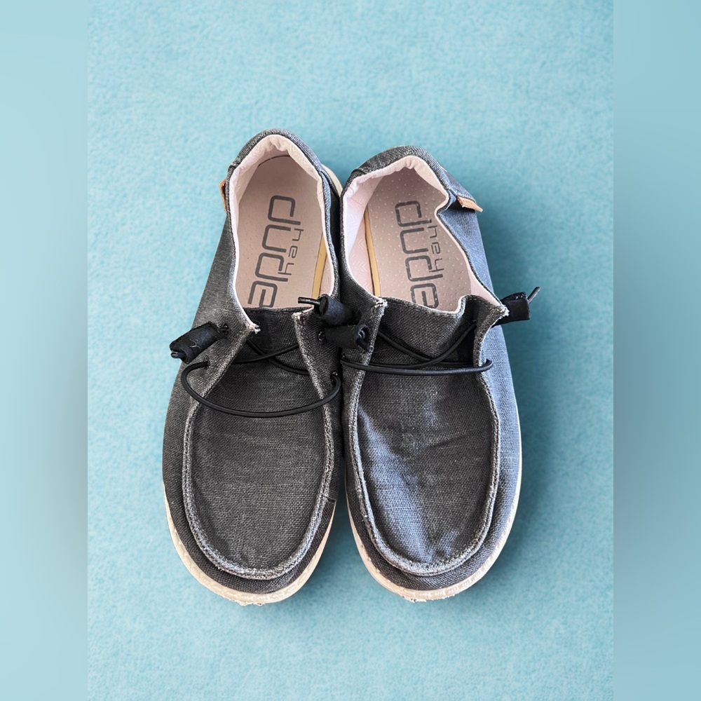 Hey Dude Grey Slip-On Loafers - Picture 3 of 7